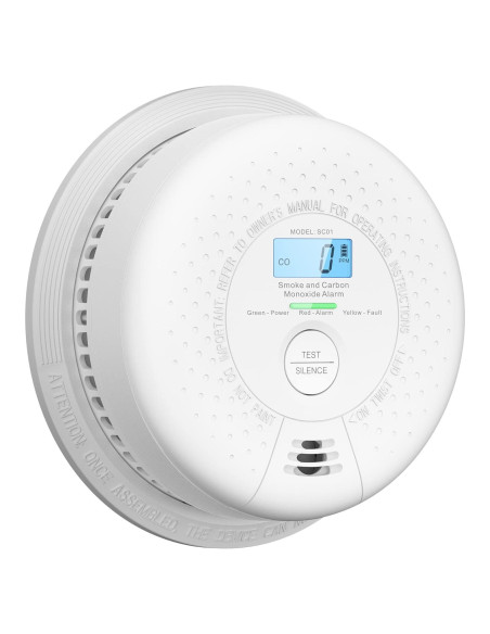 Detector de Humo y Monóxido X-Sense SC01 con Batería 10 Años