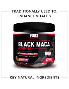 Gomitas de Maca Negra Force Factor 120 unidades - Vitalidad Masculina 2