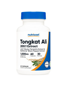 Nutricost Tongkat Ali 1000mg 60 Cápsulas Vegetarianas