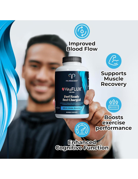 Suplemento de Óxido Nítrico Promescent VitaFLUX 120 Cápsulas