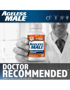 Suplemento Aumentador de Testosterona Ageless Male 76 Tabletas 2