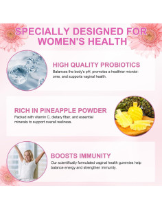 Gomitas Probióticas Vitales para la Salud Vaginal - 60 Unidades 2