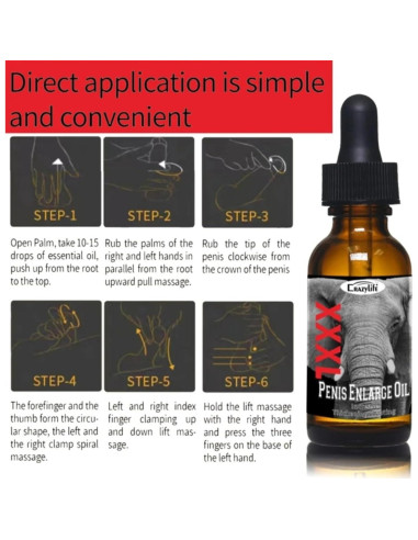 Aceite de Aumento para Hombres CRAZYLIFE F396-MAX-PUR