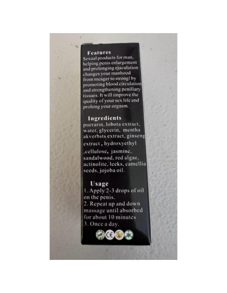 Aceite de Aumento para Hombres CRAZYLIFE F396-MAX-PUR