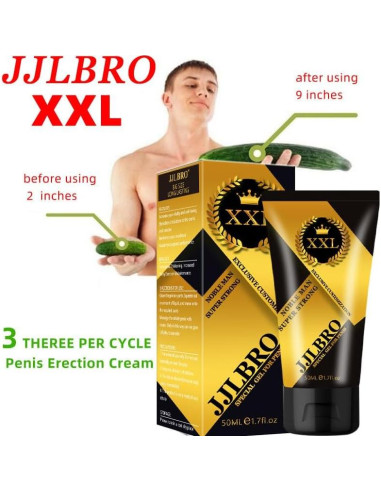 Gel de Aumento Masculino JJLBRO 100ml - Crema de Fuerza Extra