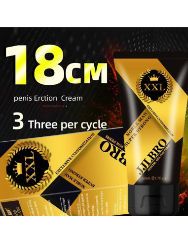 Gel de Aumento Masculino JJLBRO 100ml - Crema de Fuerza Extra