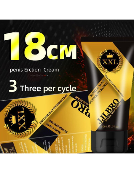 Gel de Aumento Masculino JJLBRO 100ml - Crema de Fuerza Extra