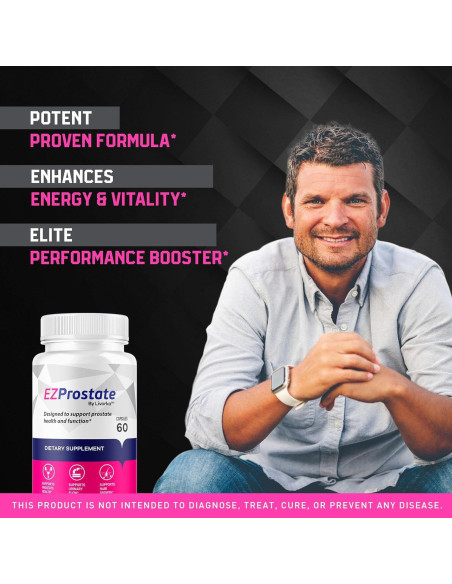 Cápsulas EZ Prostate Suplemento para Hombres 60 Unidades