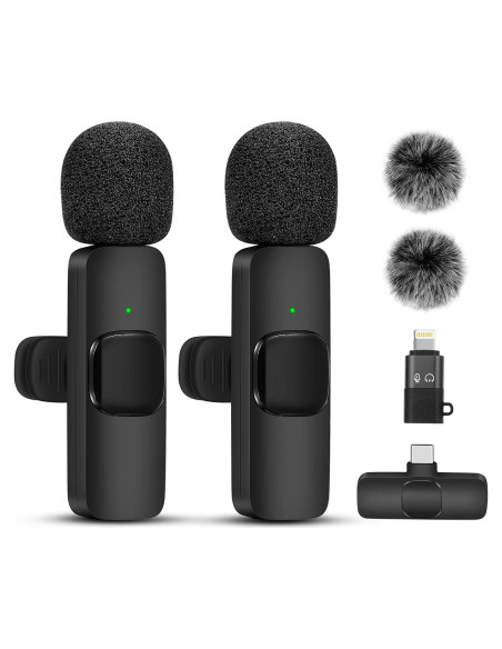 Micrófono Lavalier Inalámbrico BARYINBIRD ZF-1 Negro