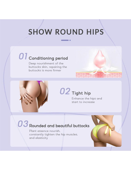 Crema Levanta Caderas WHHWM 2 Pcs 50g - Aumentadora de Glúteos