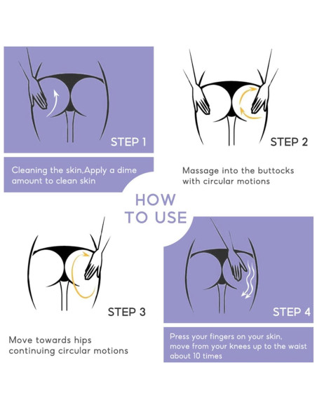 Crema Levanta Caderas WHHWM 2 Pcs 50g - Aumentadora de Glúteos