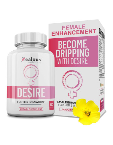Desire Suplemento Aumento Libido Femenino Zealous Nutrition 1 Paquete
