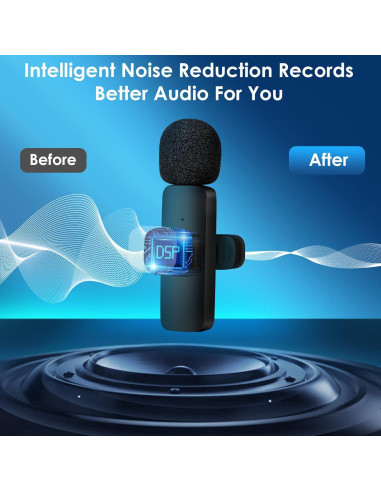 Micrófono Lavalier Inalámbrico BARYINBIRD ZF-1 Negro