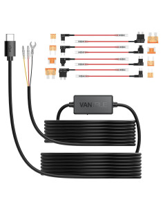 Kit de Cableado Duro Vantrue 3.5m USB Tipo C 12V-24V