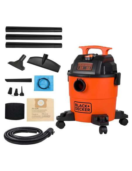 Aspiradora BLACK+DECKER Húmeda y Seca 4 Galones 3 HP