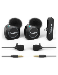 Micrófono Lavalier Inalámbrico MAONO WM820 B2 para iPhone