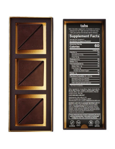 Chocolate Negro Tabs para Mejorar el Ánimo - 60g - Vegetariano 2
