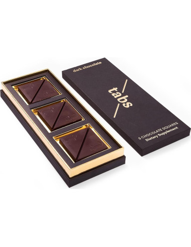 Chocolate Negro Tabs para Mejorar el Ánimo - 60g - Vegetariano