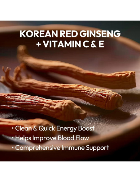 Píldoras de Ginseng Rojo Coreano KGC - 800 Unidades, 168.5 g