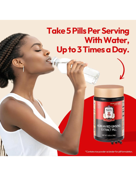 Píldoras de Ginseng Rojo Coreano KGC - 800 Unidades, 168.5 g