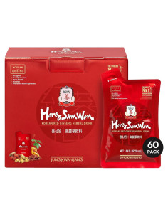 Té de Ginseng Rojo Coreano HongSamWon - Energético Herbal 60 Bolsitas