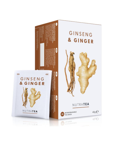Té Herbal Nutra Tea de Jengibre y Ginseng - 20 Bolsitas Té Herbal Nutra Tea de Jengibre y Ginseng - 20 Bolsitas