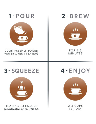 Té Herbal Nutra Tea de Jengibre y Ginseng - 20 Bolsitas