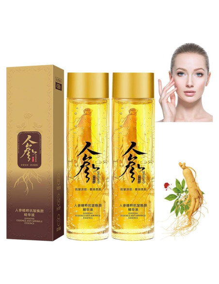 Suero Facial de Ginseng KOQ 2 Botellas 299g Antiarrugas