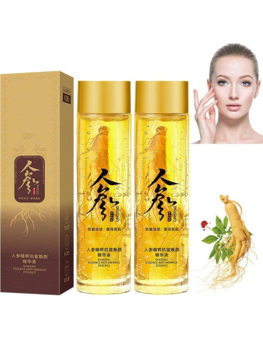 Suero Facial de Ginseng KOQ 2 Botellas 299g Antiarrugas