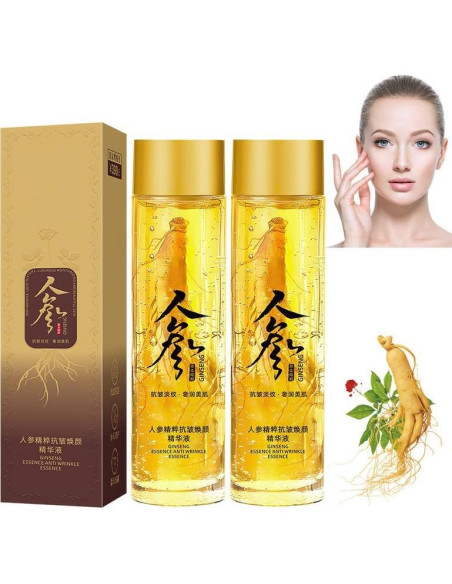 Suero Facial de Ginseng KOQ 2 Botellas 299g Antiarrugas