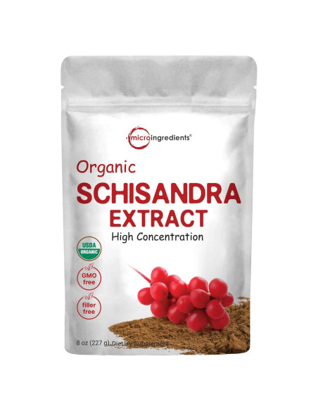 Extracto de Schisandra Orgánico en Polvo Micro Ingredients 227g