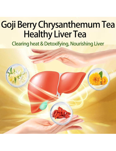 Té Herbal de Goji Berry y Crisantemo Plutarn - 30 Bolsas