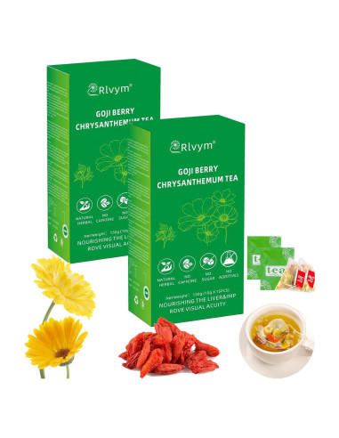 Té Herbal Chino Rlvym 30 Bolsitas Baya de Goji y Crisantemo