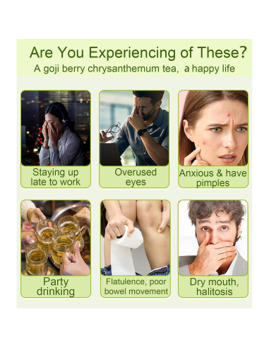 Té Herbal Chino Rlvym 30 Bolsitas Baya de Goji y Crisantemo