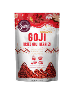 Berries de Goji Secas Suncore Foods 227g Orgánicas Sin Gluten