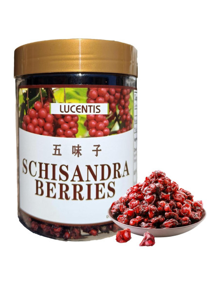 Bayas de Schisandra Secas Premium 220g - Superalimento Wuweizi