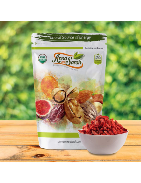 Bayas de Goji Secas Orgánicas Anna y Sarah 1.36 kg Bolsa