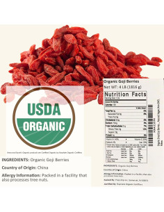 Baya de Goji Secas Orgánicas Anna y Sarah 1814 g - Superfood 2