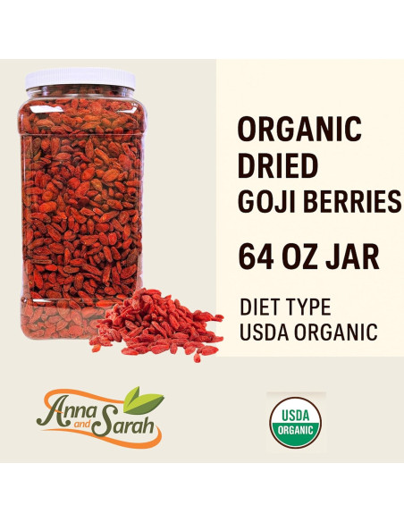 Baya de Goji Secas Orgánicas Anna y Sarah 1814 g - Superfood