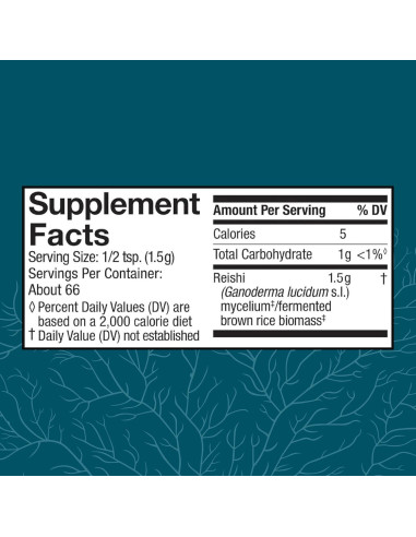 Polvo de Reishi Host Defense 99.22 g - Suplemento Inmunidad