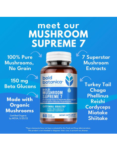 Suplemento de Champiñones Bold Botanica 60 Cápsulas 2