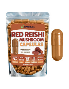 Cápsulas de Hongo Reishi Orgánico XPRS Nutra 360 Unidades