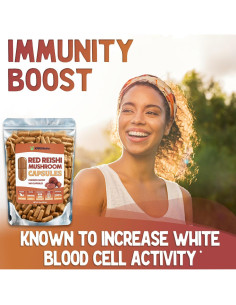 Cápsulas de Hongo Reishi Orgánico XPRS Nutra 360 Unidades 2