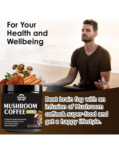Café de Hongo Suiyilary 150g - 10 Hongos para Energía y Enfoque