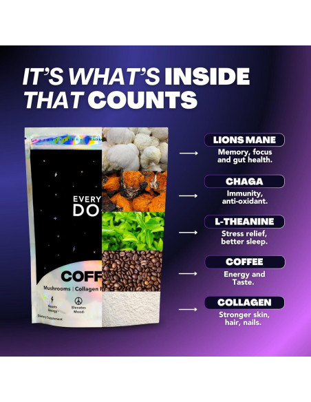 Café Adaptogénico Everyday Dose con Colágeno 180g - Tostado Suave