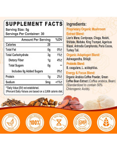 Café de Hongo Orgánico Gomhoreye 150g - 11 Hongos Superalimento 2