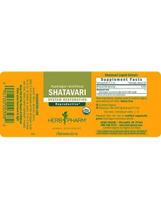 Extracto Líquido de Shatavari Orgánico Herb Pharm 29.57 ml 2