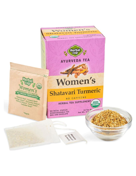 Té Herbal Orgánico para Mujeres Herbal Cup - Shatavari y Cúrcuma