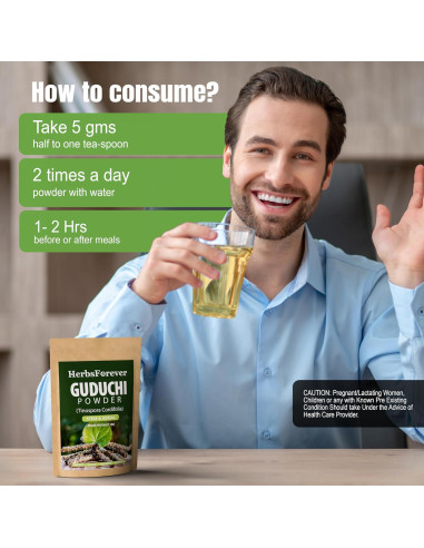 Polvo de Guduchi Tinospora Cordifolia 454g - Vegano y Sin Gluten