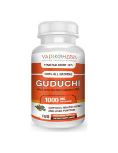 Cápsulas de Guduchi Orgánico Vadik Herbs 180 Vegicaps 1000mg